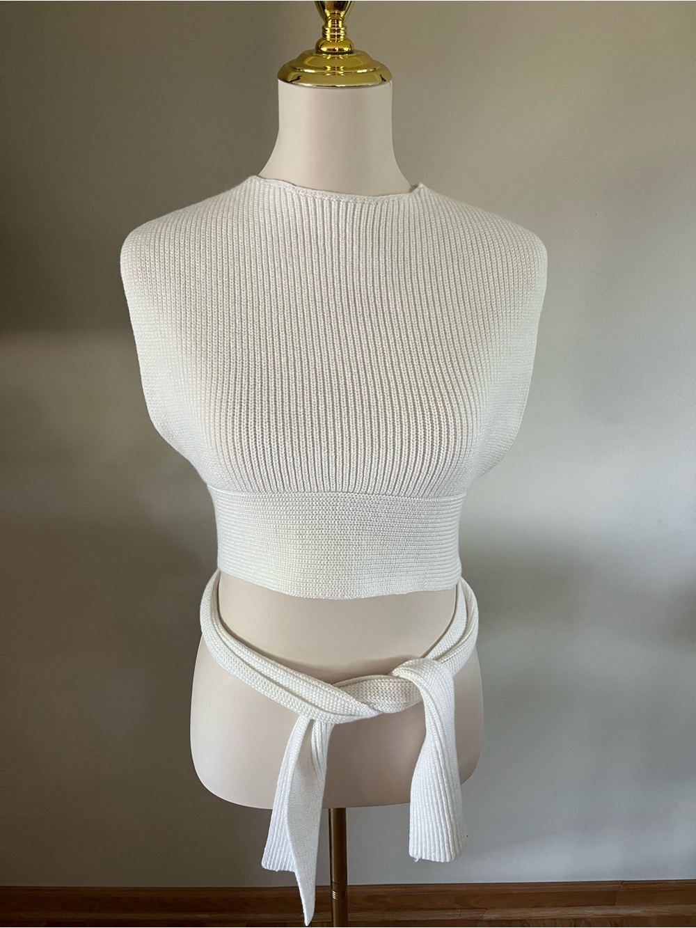 Free People Beach White  Convertible Sweater Tank